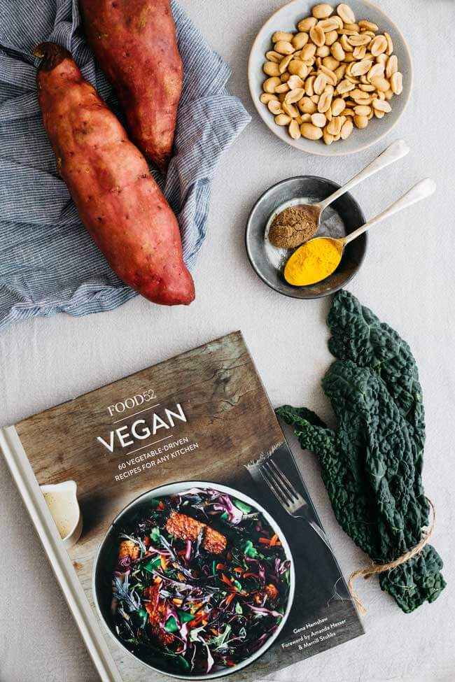 Sweet potato and kale stew with creamy peanut butter, from Food52 Vegan Cookbook | TheAwesomeGreen.com