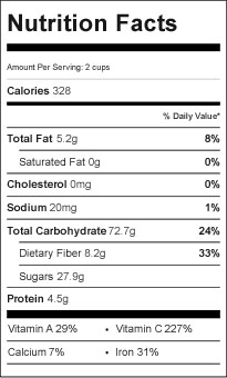 Master-Immune-Boosting-Smoothie Nutrition Label