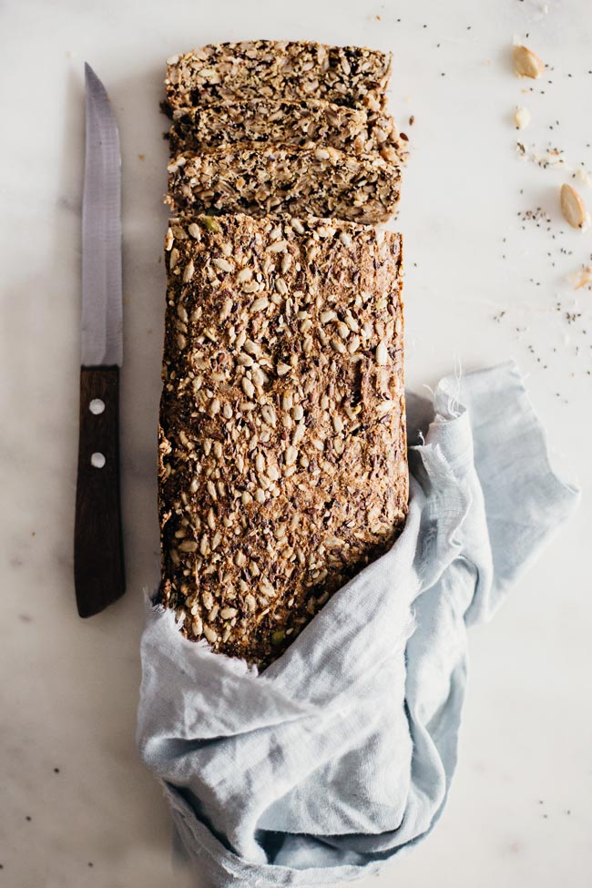 Super seed bread from @MyNewRoots makes a great choice for a healthy snack | TheAwesomeGreen.com
