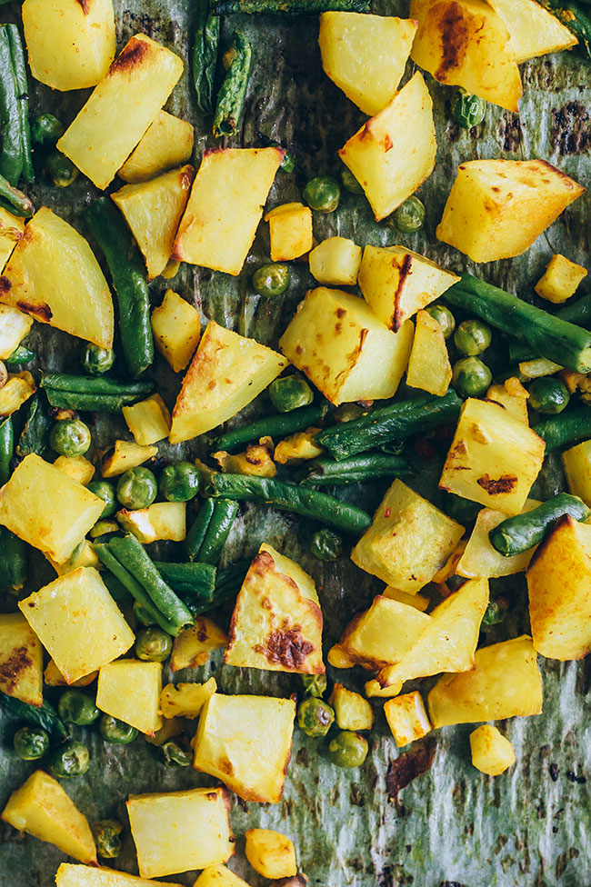 Roasted vegetables for vegetarian curry | TheAwesomeGreen.com