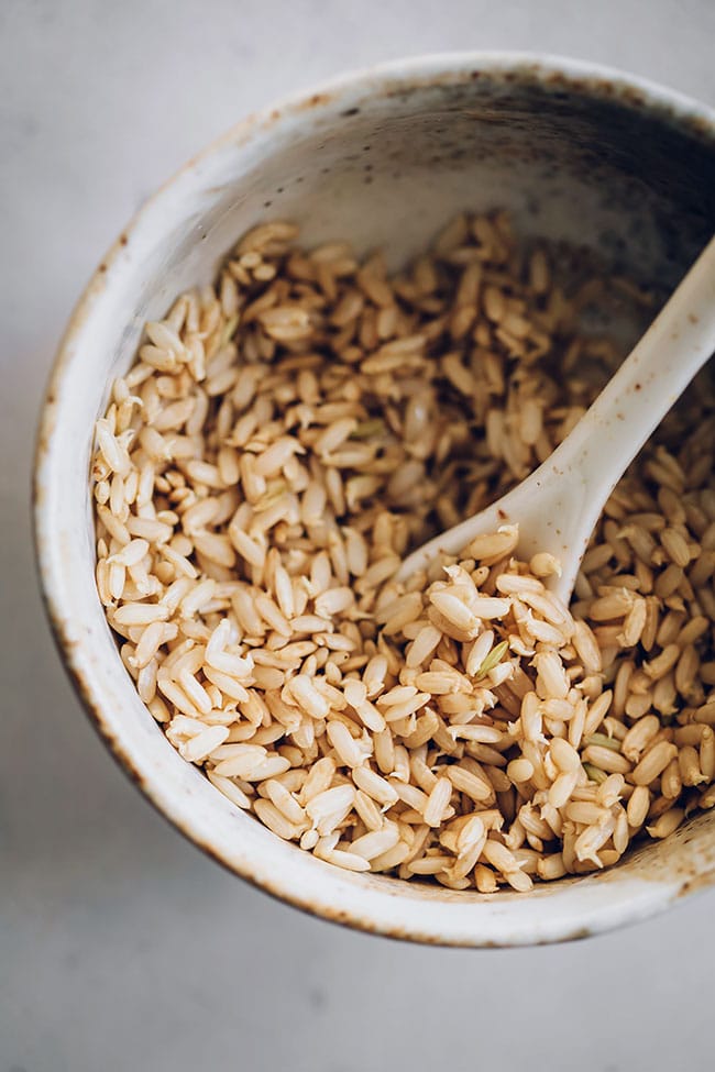 GABA rice - germinated brown rice, a simple ingredient to improve your sleep and calm your brain #gabarice #brownrice #sproutedrice #mentalhealth | TheAwesomeGreen.com