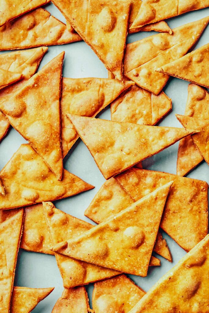 Homemade Chickpea Chips The Awesome Green